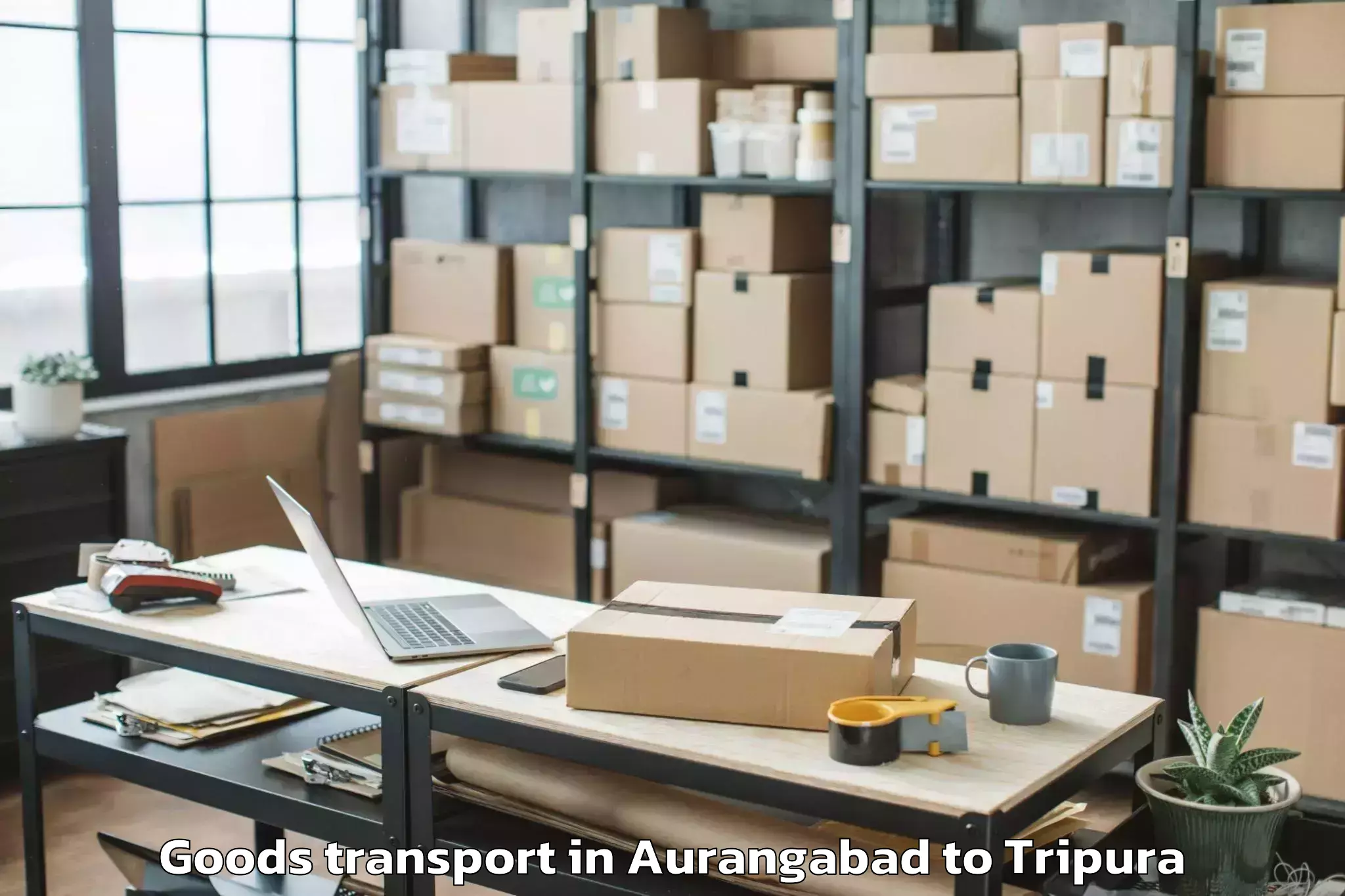 Top Aurangabad to Barjala Goods Transport Available